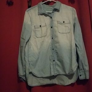 Extremely soft Jean look button down